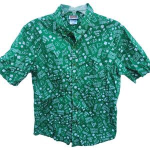 Men’s Spencer’s Drunk Irish St. Patrick’s Day Short Sleeve Drinking Shirt Size M